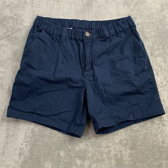 Chubbies Shorts Mens Medium Chino Cotton Twill Stretch Waist 5” Preppy Navy Blue - Picture 1 of 9